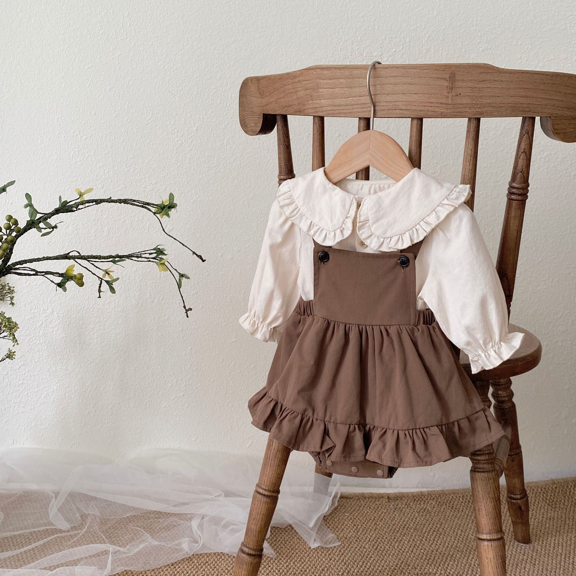 Spring and Autumn Baby Kids Single Breasted Long Sleeves Top and Sleeveless Onesies or Overalls Clothing Set, MyKids-USA®, Baby & Toddler Outfits, MyKids-USA -  -  -  -  -  -  - 