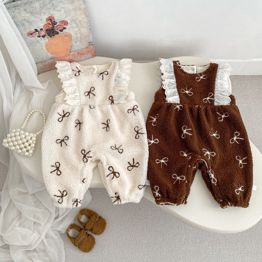 Winter Arrival Baby Girls Sleeveless Geometric Pattern Fluffy Warm Rompers, MyKids-USA®, Baby One-Pieces, MyKids-USA -  -  -  -  -  -  - .