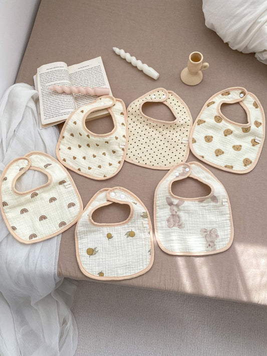 Adorable Cartoon U-Shaped Cotton Drool Cloth Muslin Bib, MyKids-USA®, Bibs, MyKids-USA -  -  -  -  -  -  - 