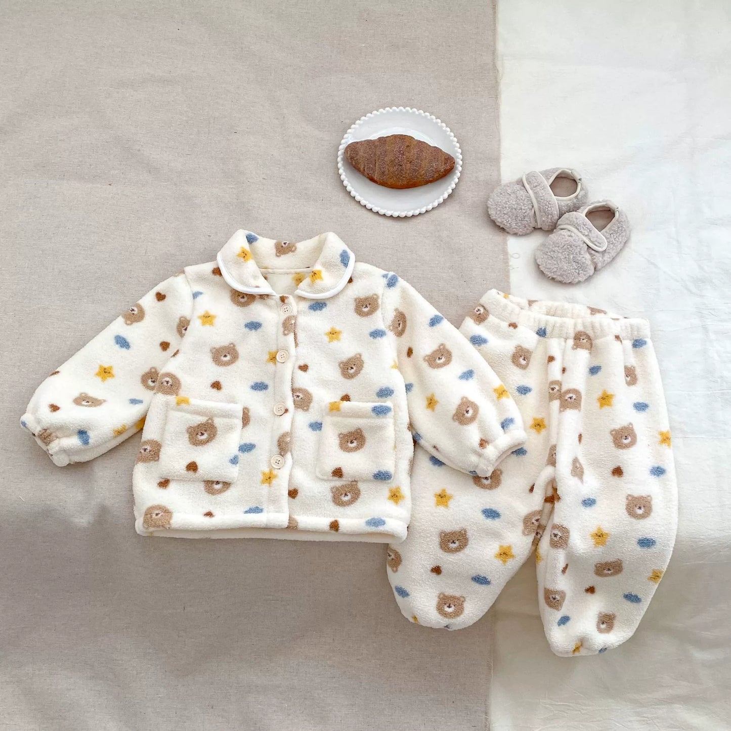 Winter Baby Kids Long Sleeves Animals Cartoon Pattern Top and Pants Pajamas Clothing Set, MyKids-USA®, Pajamas, MyKids-USA -  -  -  -  -  -  - 