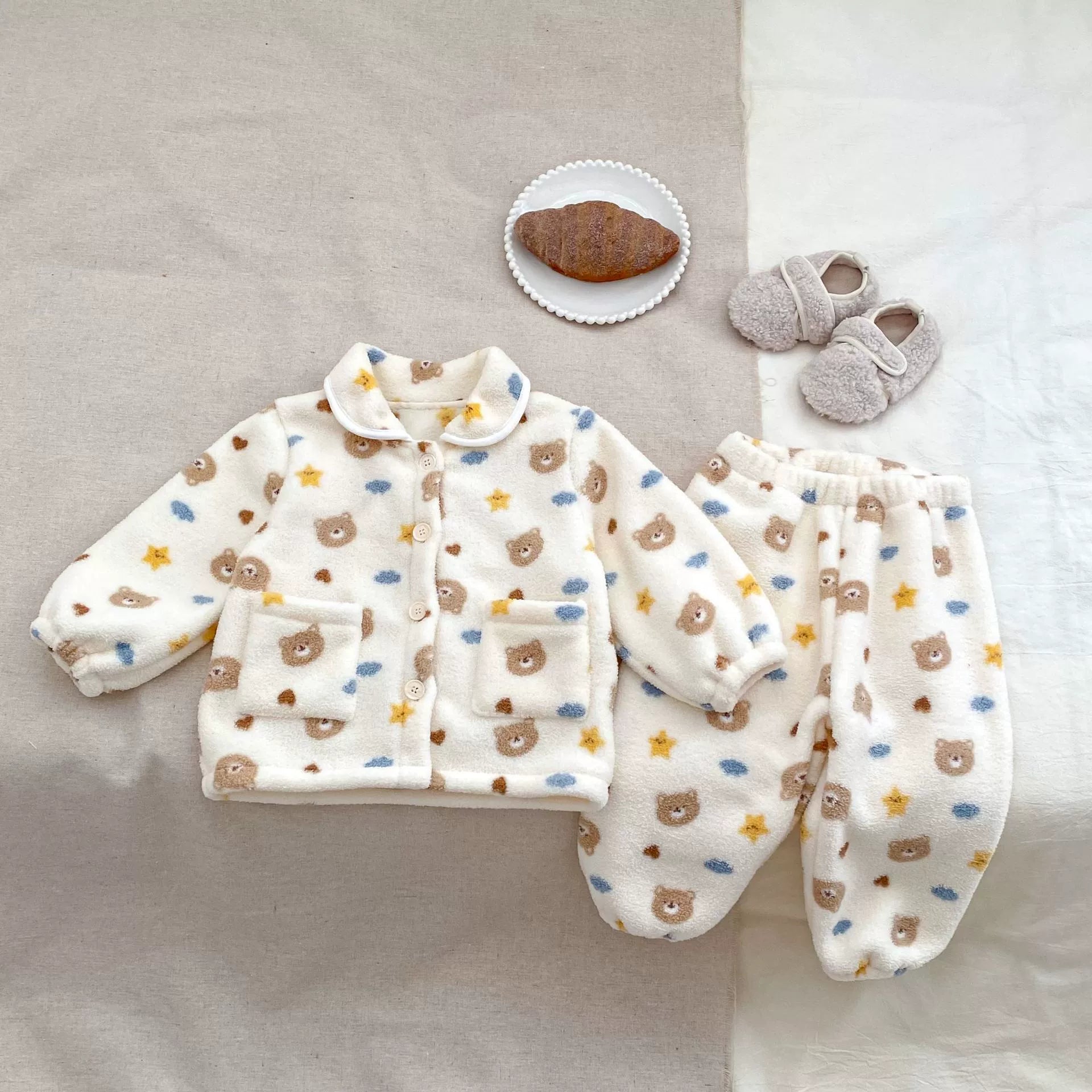 Winter Baby Kids Long Sleeves Animals Cartoon Pattern Top and Pants Pajamas Clothing Set, MyKids-USA®, Pajamas, MyKids-USA -  -  -  -  -  -  - 