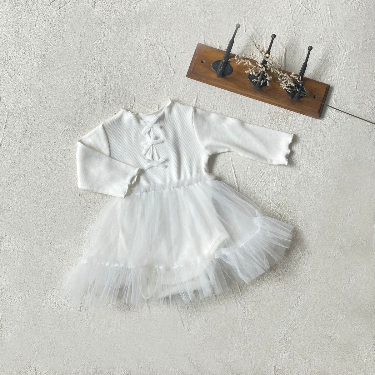 MyKids-USA® Autumn Butterfly-bows Baby Girls Princess Long Sleeves Dress