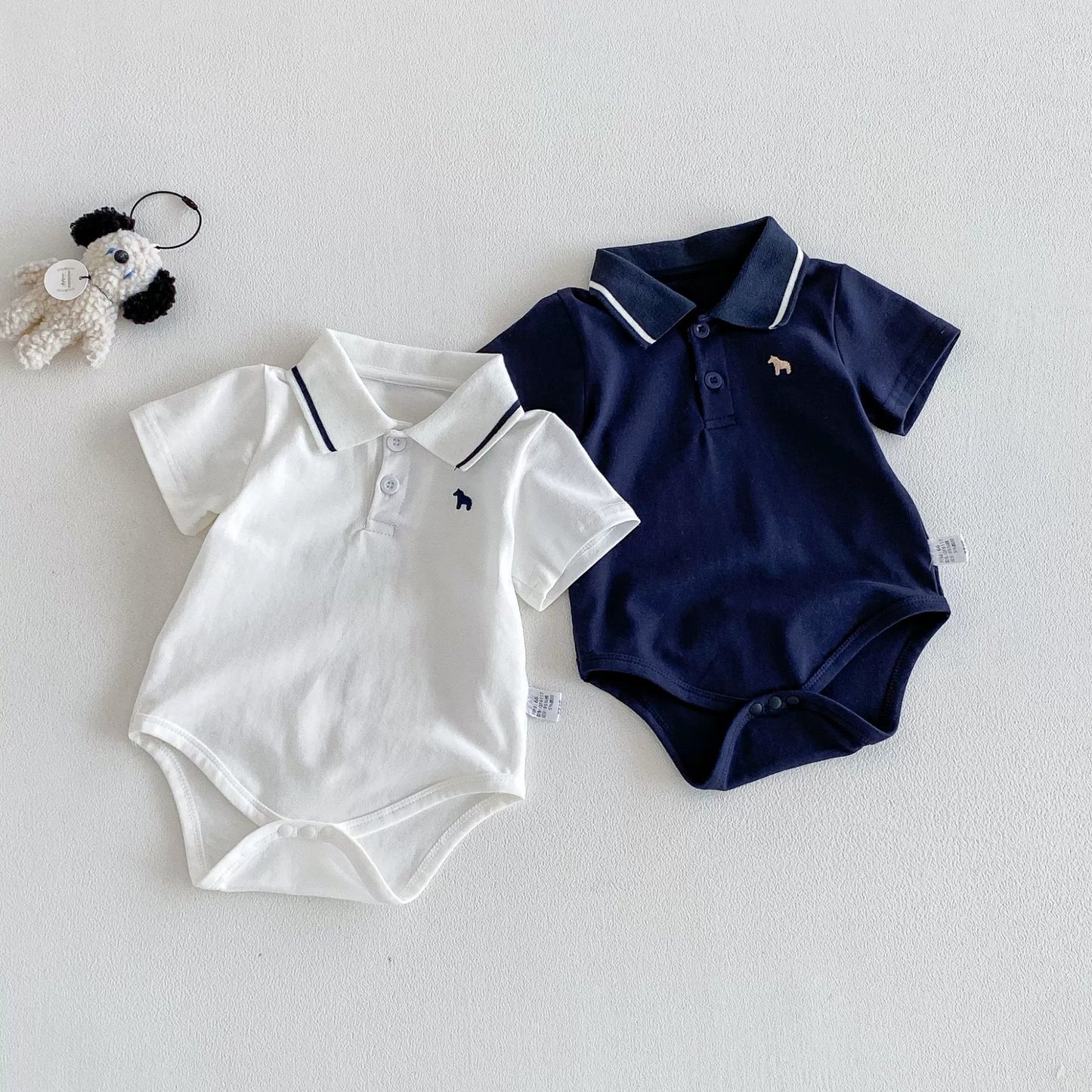 Summer Arrival Baby Boys Short Sleeves Polo Design Bodysuits, MyKids-USA®, Baby & Children's One-Pieces, MyKids-USA -  -  -  -  -  -  - .