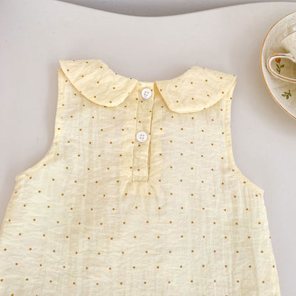 Summer Arrival Baby Girls Sleeveless Dots Pattern Dress, MyKids-USA®, Baby & Children's Dresses, MyKids-USA -  -  -  -  -  -  - .