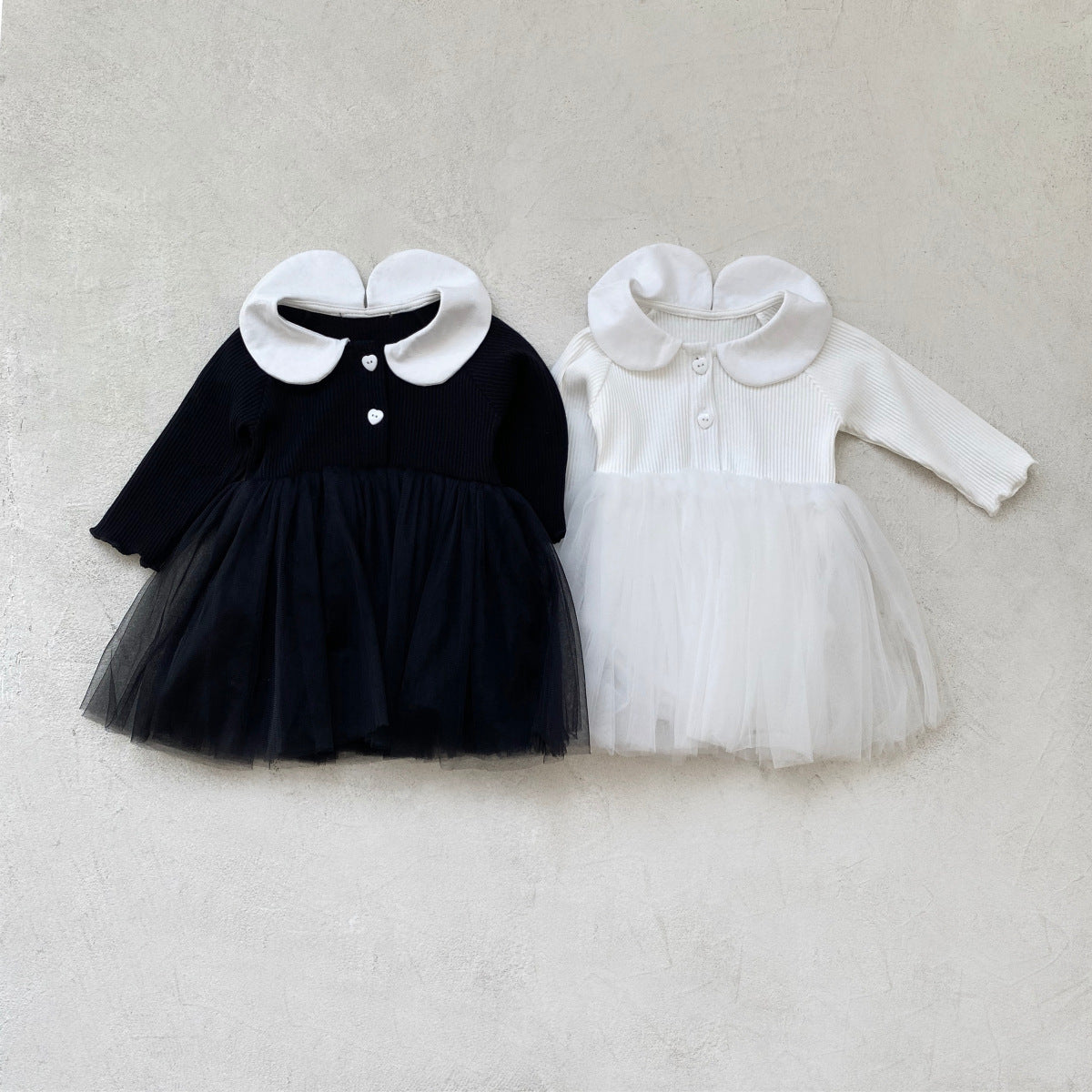 MyKids-USA® Autumn Tulle Patchwork Baby Girls Princess Long Sleeves Dress