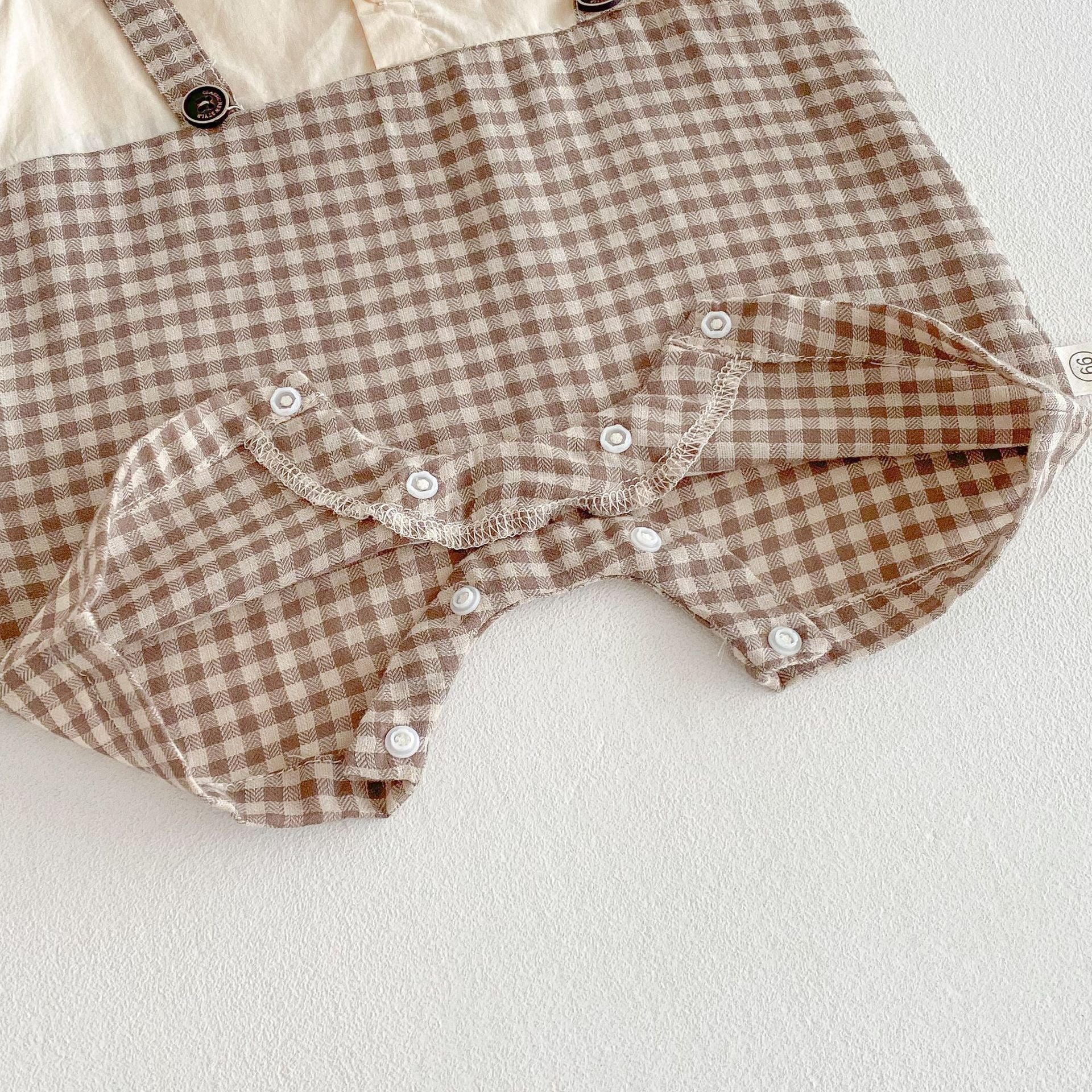 Summer Arrival Baby Unisex Casual Plaid Short Sleeves Color Patchwork bodysuit or Rompers, MyKids-USA®, Baby One-Pieces, MyKids-USA -  -  -  -  -  -  - .