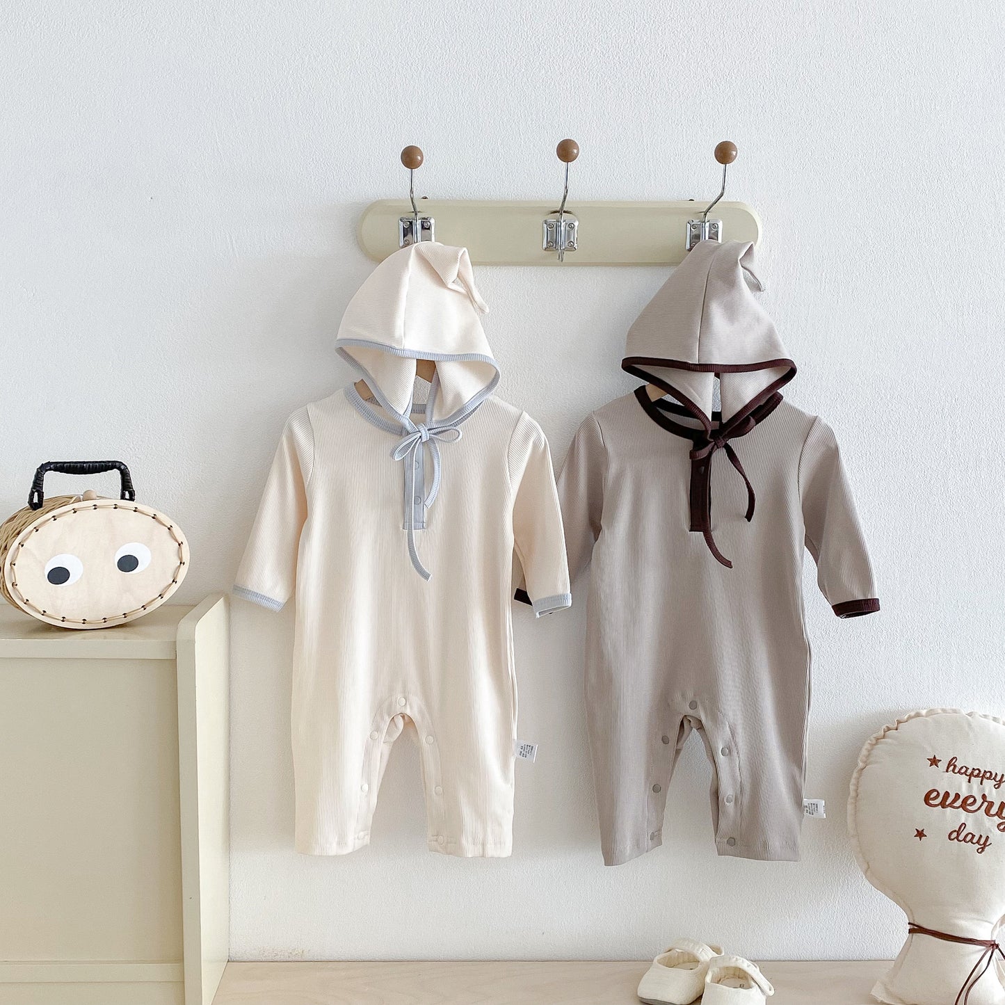 Autumn Arrival Baby Unisex Long Sleeves Color Patchwork Rompers, MyKids-USA®, Baby One-Pieces, MyKids-USA -  -  -  -  -  -  - 