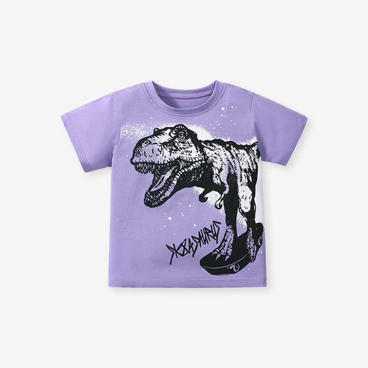 Girls’ Animals Print T-Shirt In European And American Style For Summer
