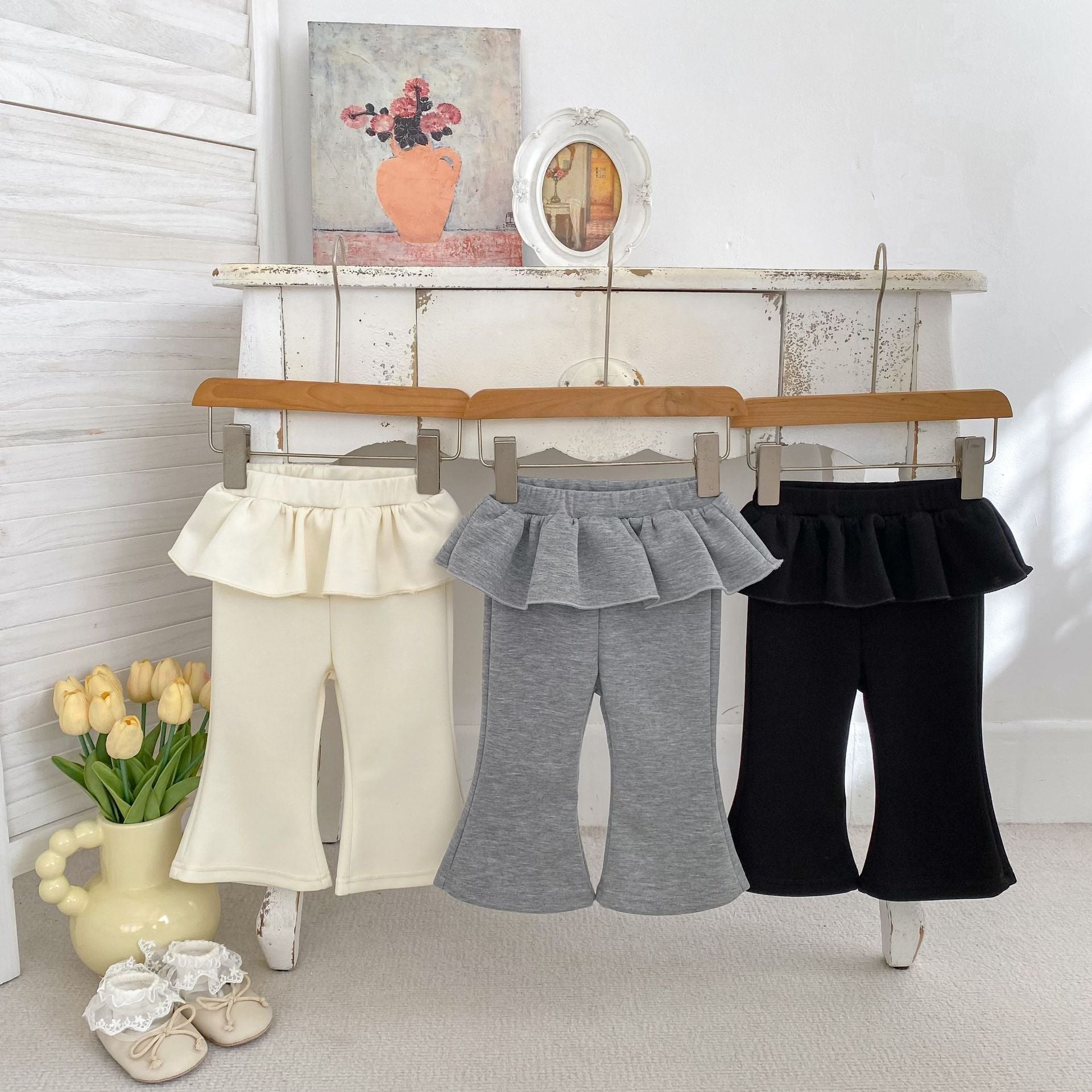 Arrival Baby Kids Girls Solid Color Flared Pants, MyKids-USA®, Baby & Toddler Bottoms, MyKids-USA -  -  -  -  -  -  - .