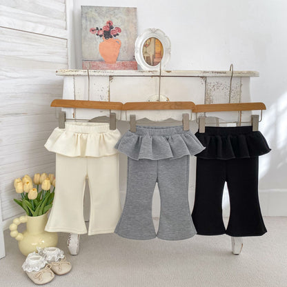 Arrival Baby Kids Girls Solid Color Flared Pants, MyKids-USA®, Baby & Toddler Bottoms, MyKids-USA -  -  -  -  -  -  - .