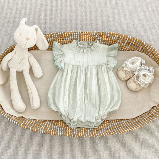 Summer Arrival Baby Girls Fly Sleeves Solid Color Bodysuit, MyKids-USA®, Bodysuits, MyKids-USA -  -  -  -  -  -  - .