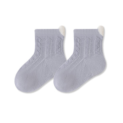 Autumn and Spring Baby Unisex Breathable Hearts Pattern or Solid Color Socks, MyKids-USA®, Baby & Toddler Socks & Tights, MyKids-USA - Size/Age - XS (0-6M) - Color - Blue -  -  - TR2602031113-C.