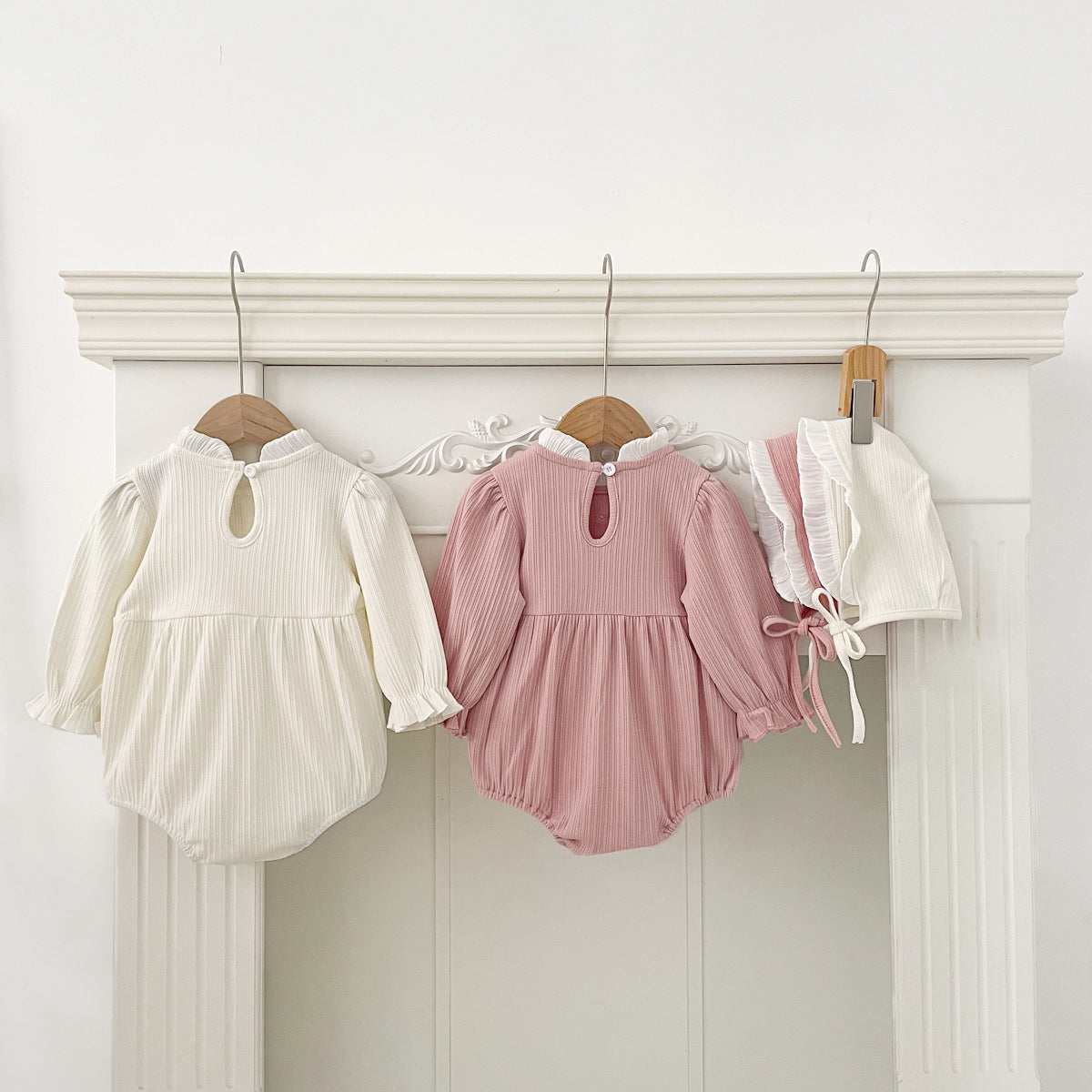 Autumn Arrival Baby Girls Long Sleeves Butterfly-bow Decorated Onesies, MyKids-USA®, Baby One-Pieces, MyKids-USA -  -  -  -  -  -  - 