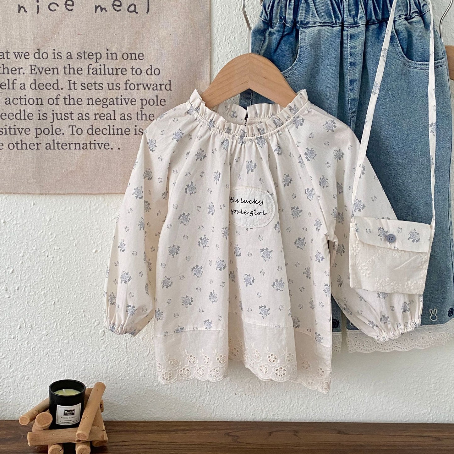 Arrival Spring Baby Kids Girls Flowers and Letters Pattern Top with Bags, MyKids-USA®, Baby & Toddler Tops, MyKids-USA -  -  -  -  -  -  - .