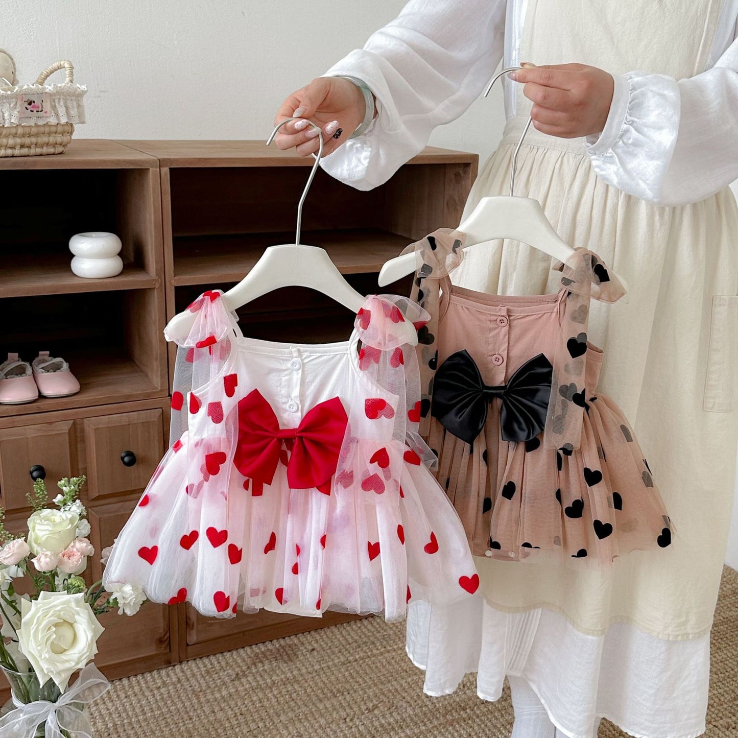 Design Summer Baby Kids Girls Sleeveless Hearts Pattern Strap Bodysuit Dress, MyKids-USA®, Baby & Children's Dresses, MyKids-USA -  -  -  -  -  -  - .