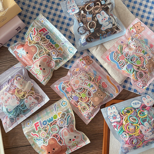 Collection of 200 Versatile Colorful Hair Ties, MyKids-USA®, Ponytail Holders, MyKids-USA -  -  -  -  -  -  - .