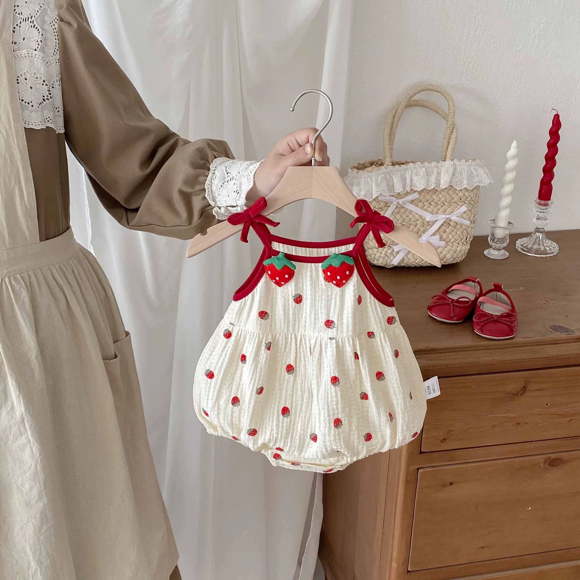 Summer Arrival Baby Girls Cute Sleevelesss Fruits Pattern Onesies, MyKids-USA®, Baby One-Pieces, MyKids-USA -  -  -  -  -  -  - 