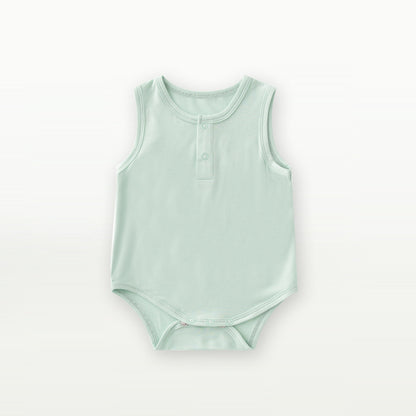 Summer Arrival Sleeveless Solid Color Bodysuit