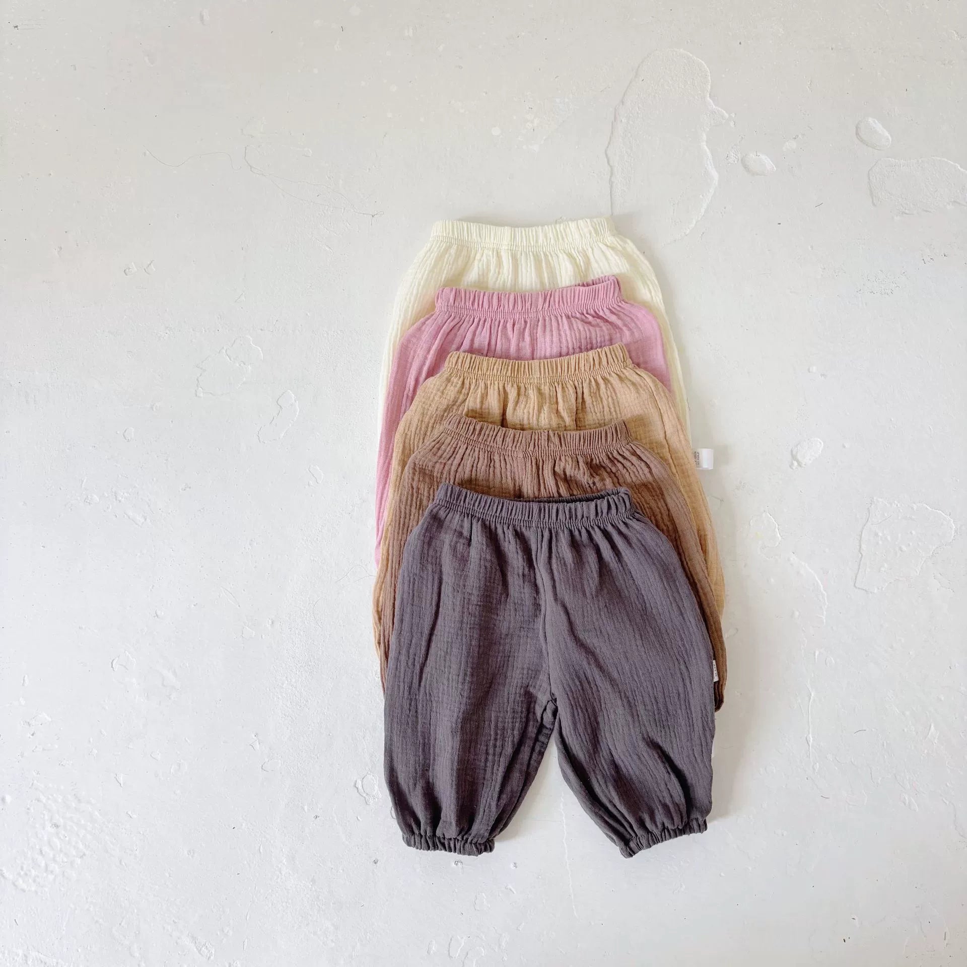 Summer Arrival Kids Unisex Cotton Casual Style Solid Color Pants, MyKids-USA®, Baby & Toddler Bottoms, MyKids-USA -  -  -  -  -  -  - 