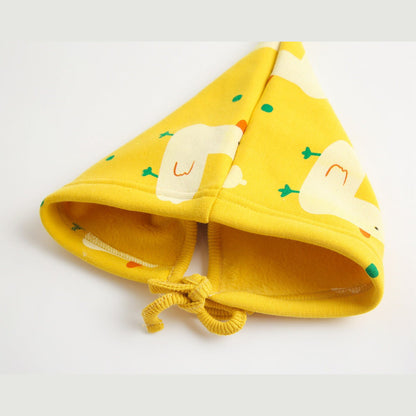 MyKids-USA® Baby 1pcs Cartoon Duck Print Button Front Rompers & bodysuit With Triangle Hats