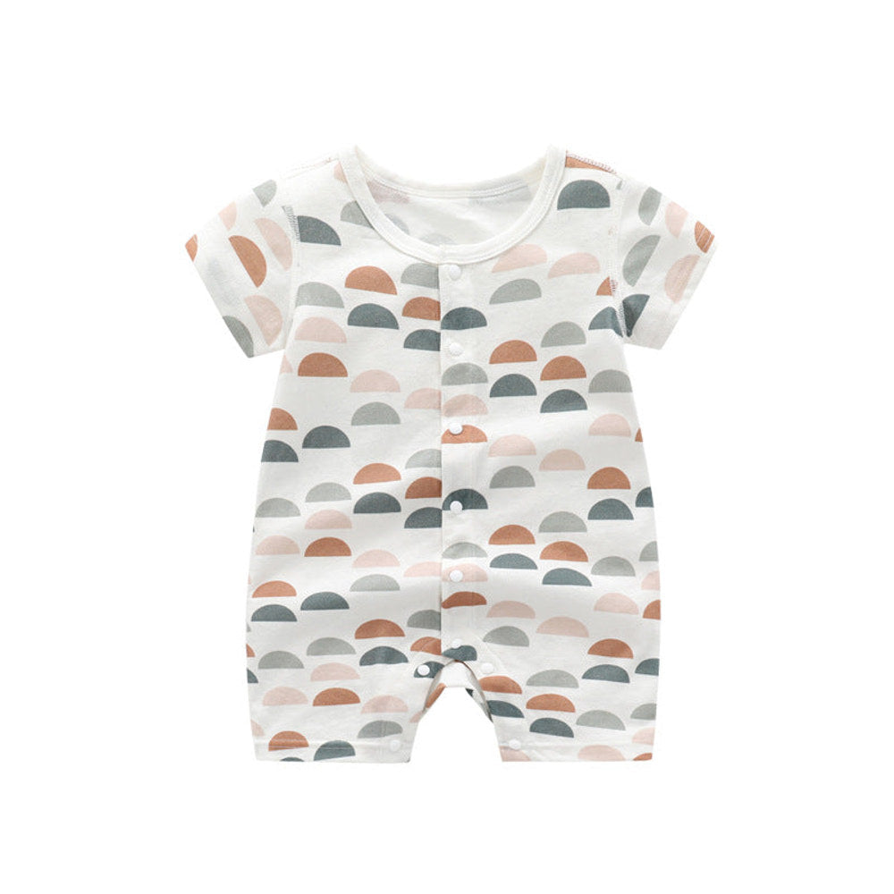 MyKids-USA® Baby 1pcs Rabbit Graphic Single Breasted Design Simply Jumpsuit Pajamas