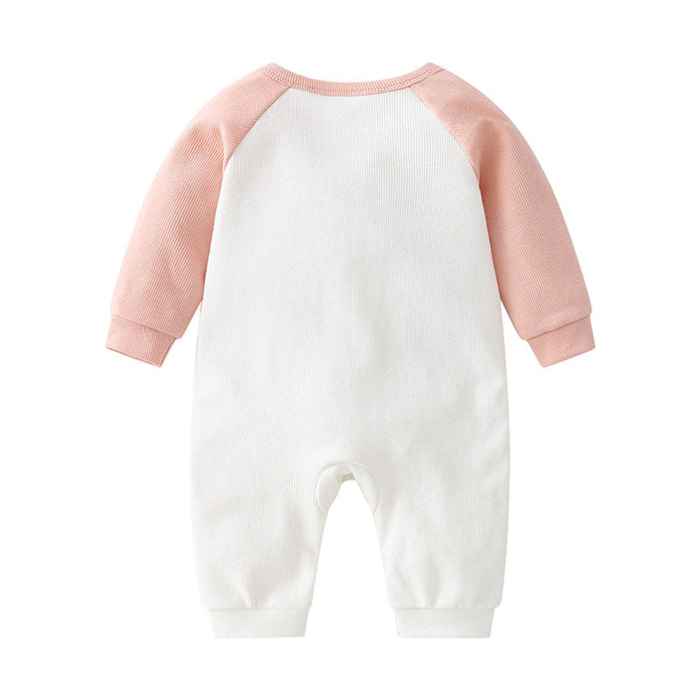MyKids-USA® Baby 3D Cartoon Animal Patchwork Design Color Matching Long-Sleeved Rompers