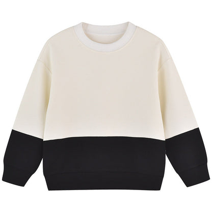 MyKids-USA® Baby Boy And Girl Colorblock Design Long Sleeve Pullover Hoodies