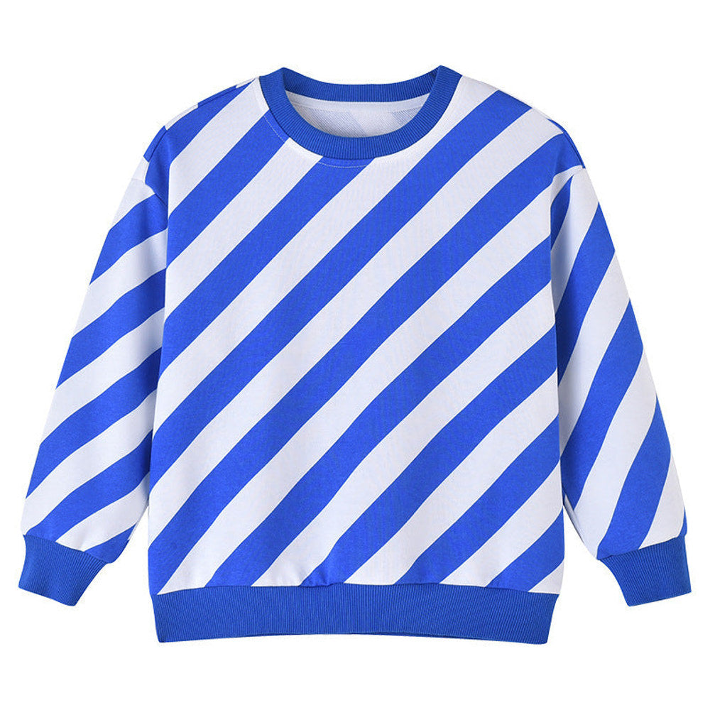 MyKids-USA® Baby Boy And Girl Striped Pattern Long Sleeve O-Collar Hoodies
