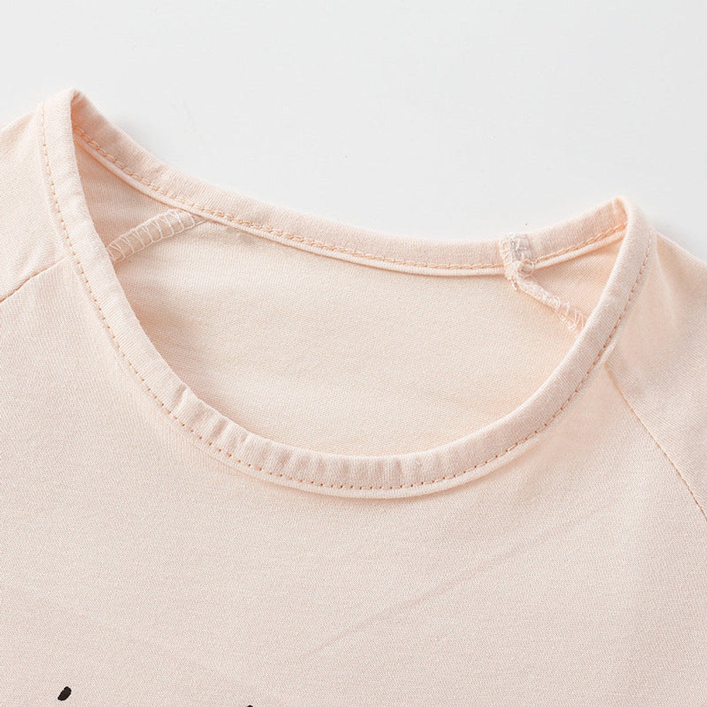 MyKids-USA® Baby Boy And Girl Bread Pattern Soft Cotton O-Neck Shirt