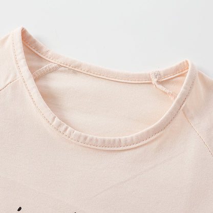 MyKids-USA® Baby Boy And Girl Bread Pattern Soft Cotton O-Neck Shirt
