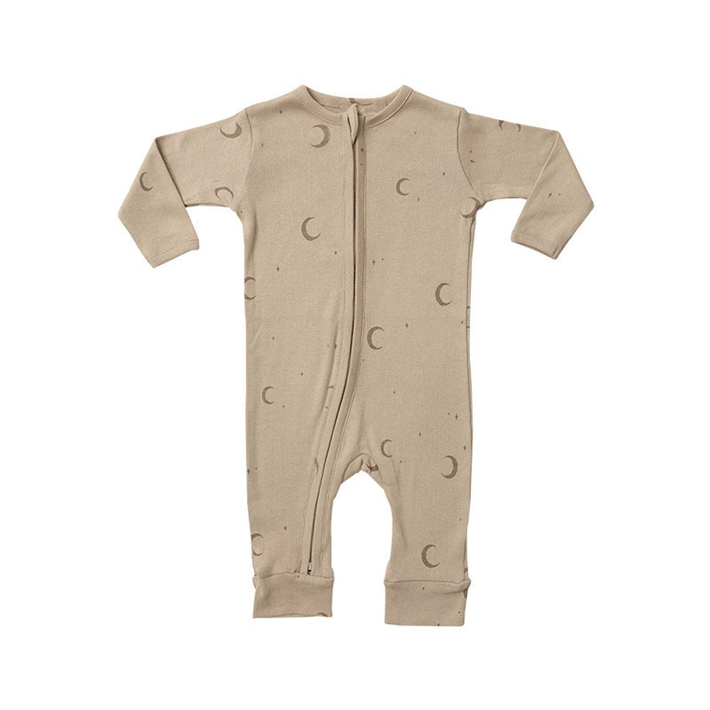 MyKids-USA® Baby Dinosaur & Floral Print Pattern Zipper Front Design Jumpsuit