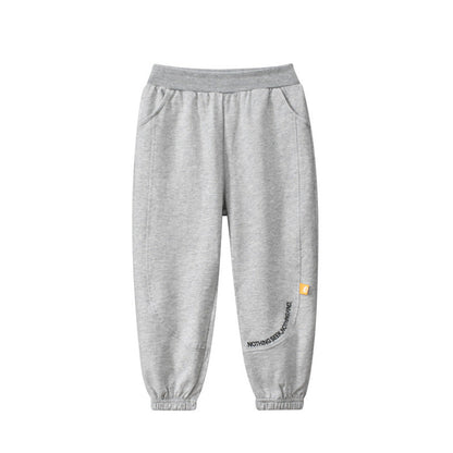 MyKids-USA® Baby Letters Pattern Solid Color Simple Style Trousers Pants
