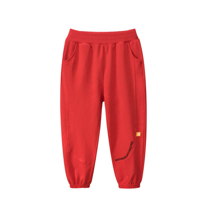 MyKids-USA® Baby Letters Pattern Solid Color Simple Style Trousers Pants