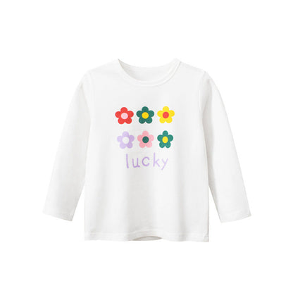 MyKids-USA® Baby Girl Floral Print Pattern Long Sleeve Cotton Shirt