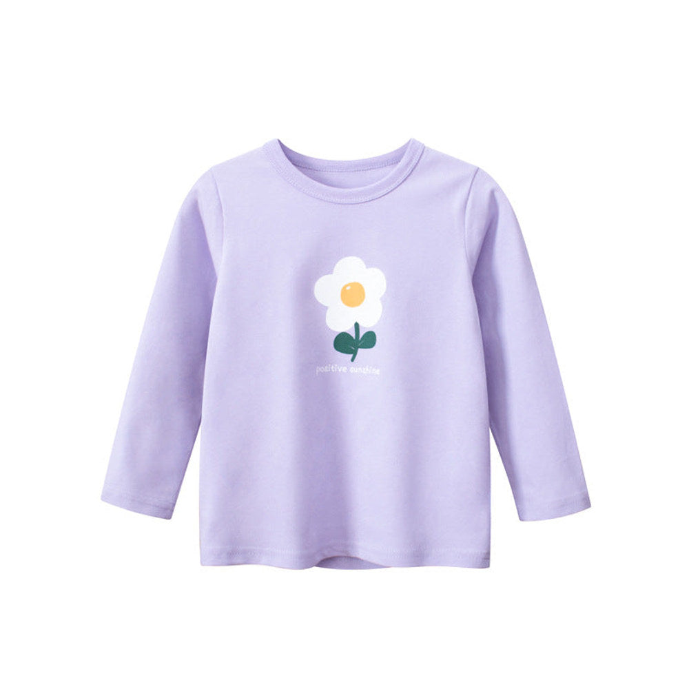MyKids-USA® Baby Girl Floral Print Pattern Long Sleeve Cotton Shirt