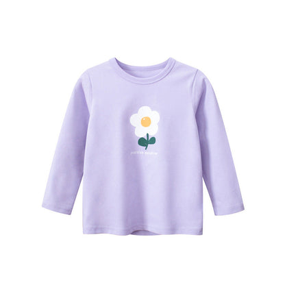 MyKids-USA® Baby Girl Floral Print Pattern Long Sleeve Cotton Shirt