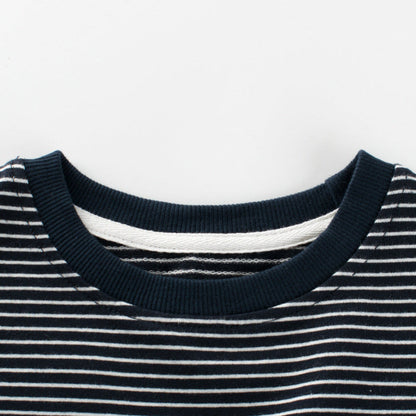 MyKids-USA® Baby Striped Pattern Long Sleeves O-Neck Loose Shirt