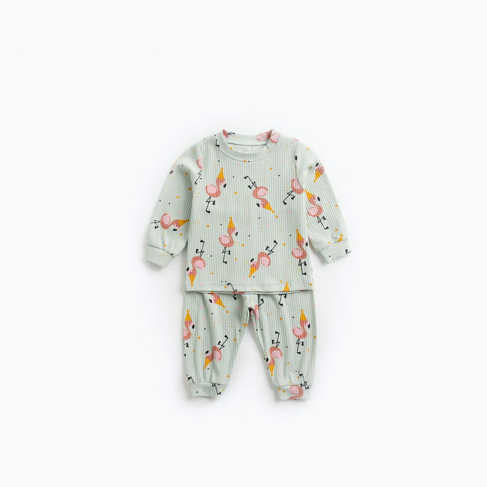 MyKids-USA® Baby Cartoon Graphic Soft Cotton Shirt Combo Pants Sets Tracksuit
