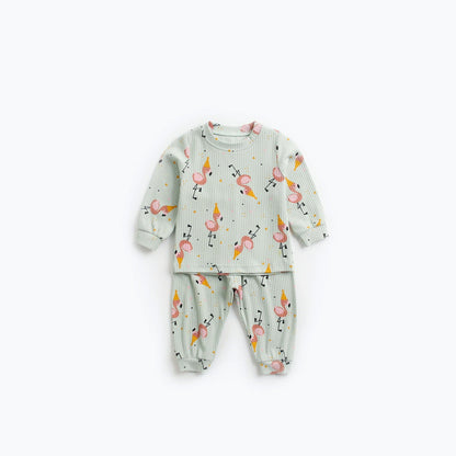MyKids-USA® Baby Cartoon Graphic Soft Cotton Shirt Combo Pants Sets Tracksuit