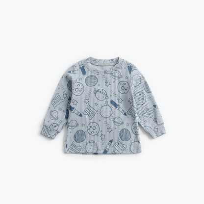 MyKids-USA® Baby Cartoon Graphic Soft Cotton Shirt Combo Pants Sets Tracksuit