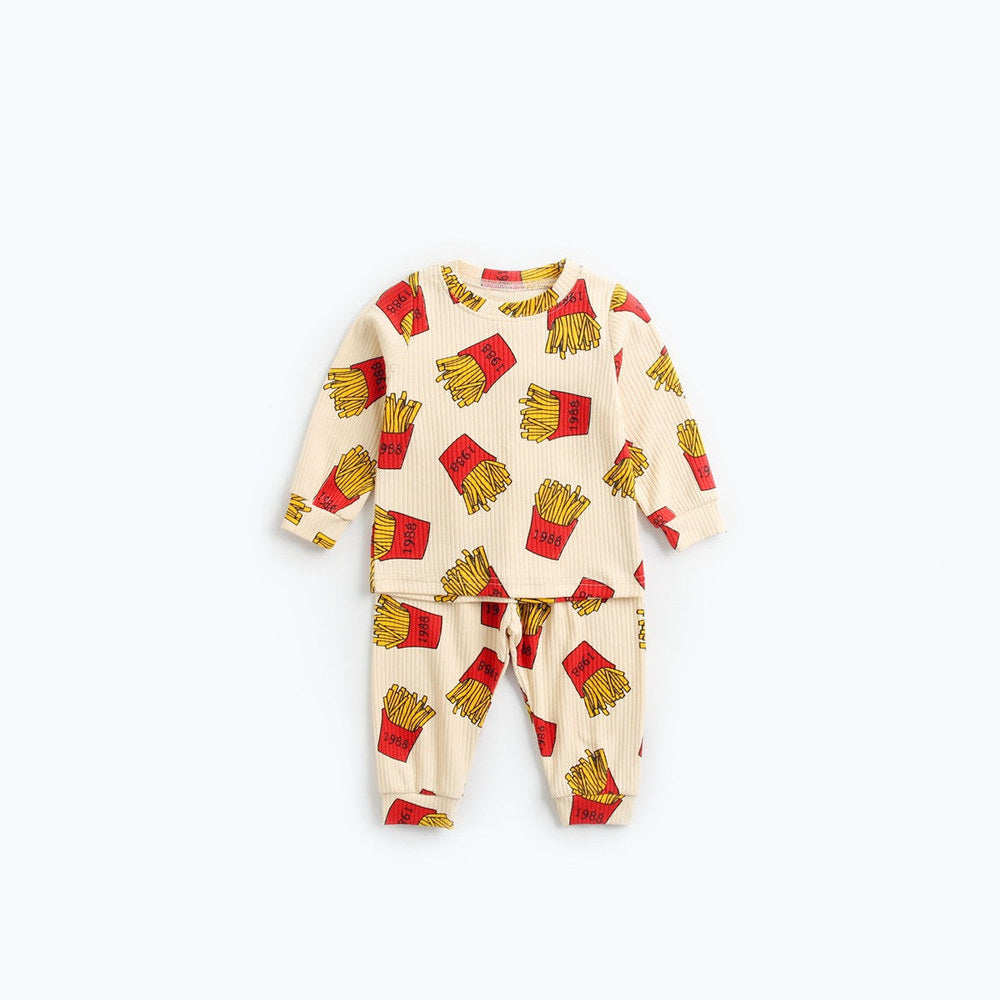 MyKids-USA® Baby Cartoon Graphic Soft Cotton Shirt Combo Pants Sets Tracksuit