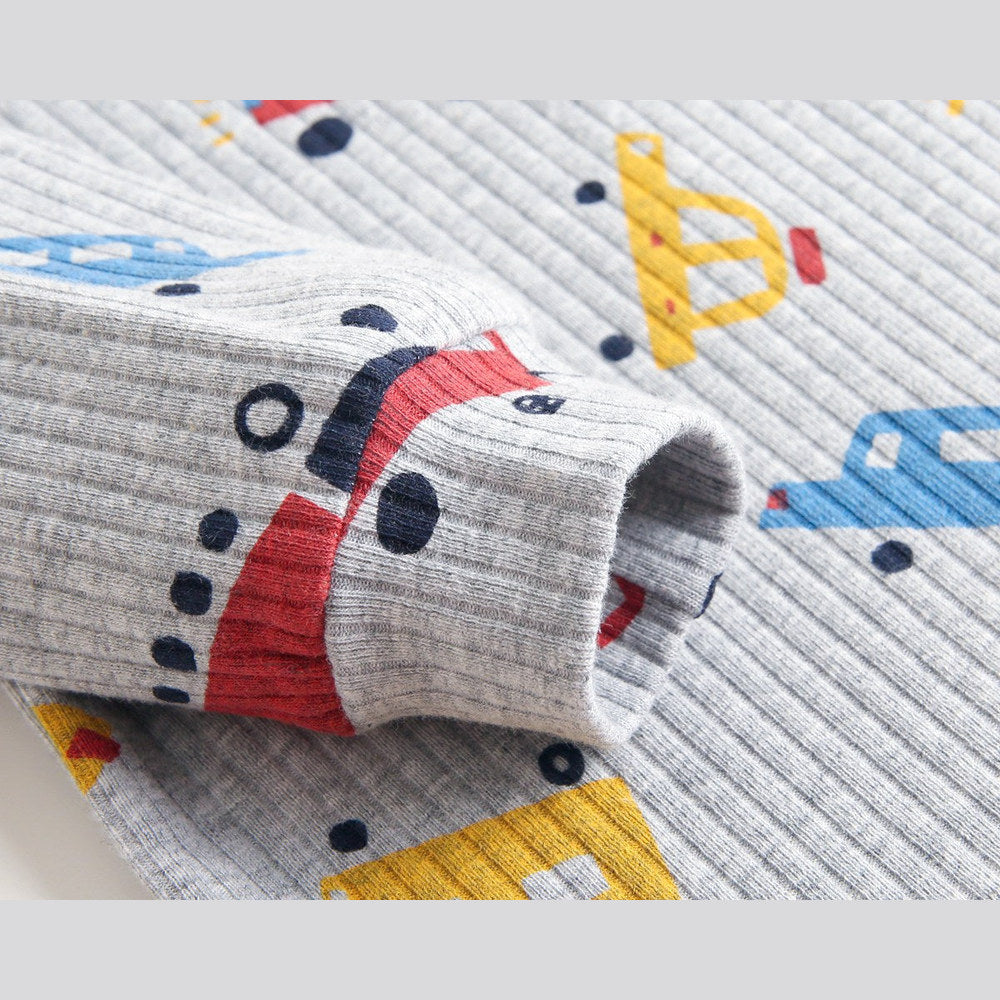MyKids-USA® Baby Cartoon Graphic Soft Cotton Shirt Combo Pants Sets Tracksuit