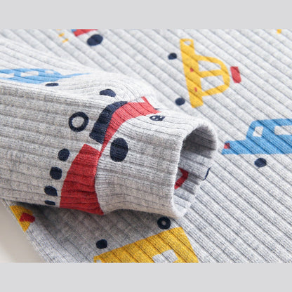 MyKids-USA® Baby Cartoon Graphic Soft Cotton Shirt Combo Pants Sets Tracksuit