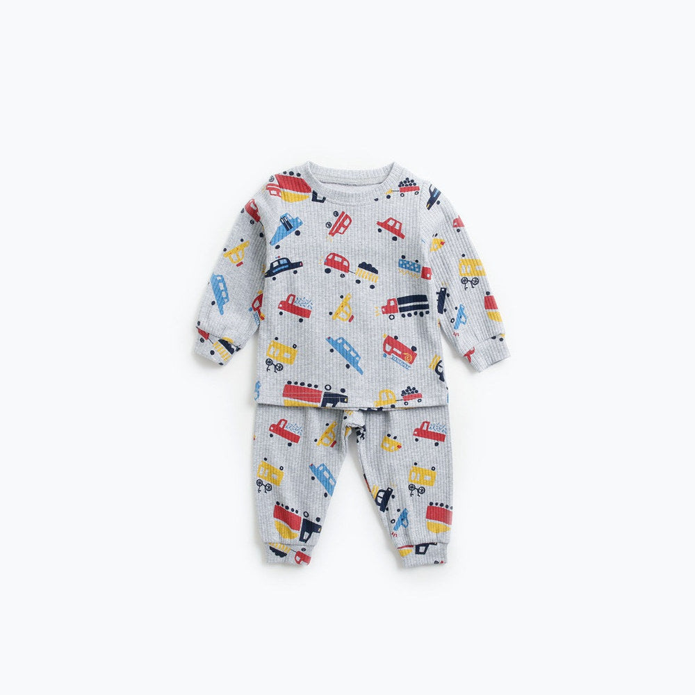 MyKids-USA® Baby Cartoon Graphic Soft Cotton Shirt Combo Pants Sets Tracksuit