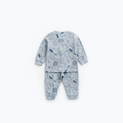 MyKids-USA® Baby Cartoon Graphic Soft Cotton Shirt Combo Pants Sets Tracksuit