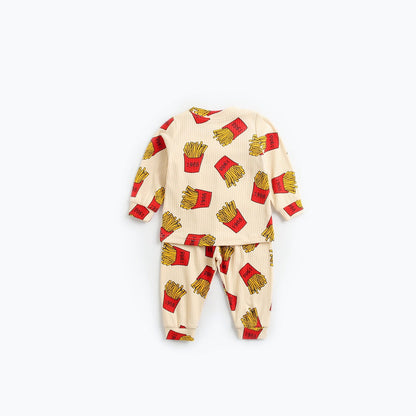 MyKids-USA® Baby Cartoon Graphic Soft Cotton Shirt Combo Pants Sets Tracksuit