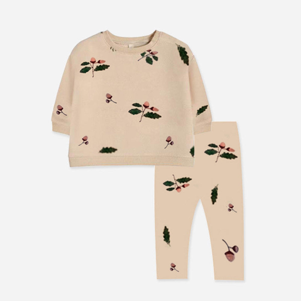 MyKids-USA® Cute Print for Long-Sleeve Outfit Set for
