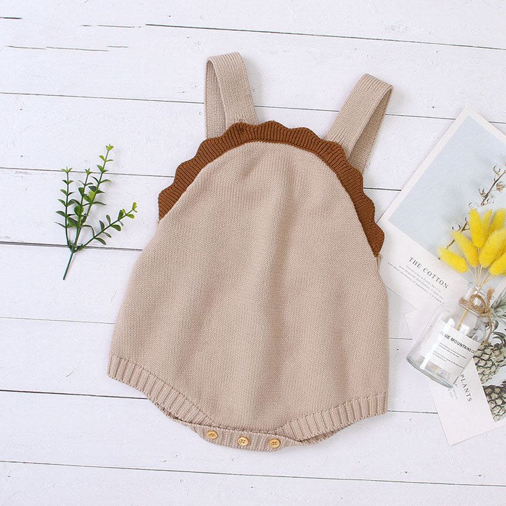 MyKids-USA® Baby Boy And Girl Lace Design Solid Color Sleeveless bodysuit