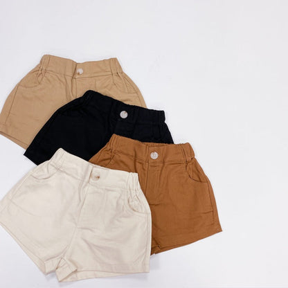 MyKids-USA Basic Denim Shorts With Pockets for Summer