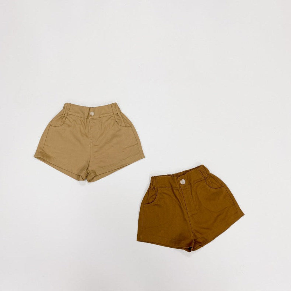 MyKids-USA Basic Denim Shorts With Pockets for Summer